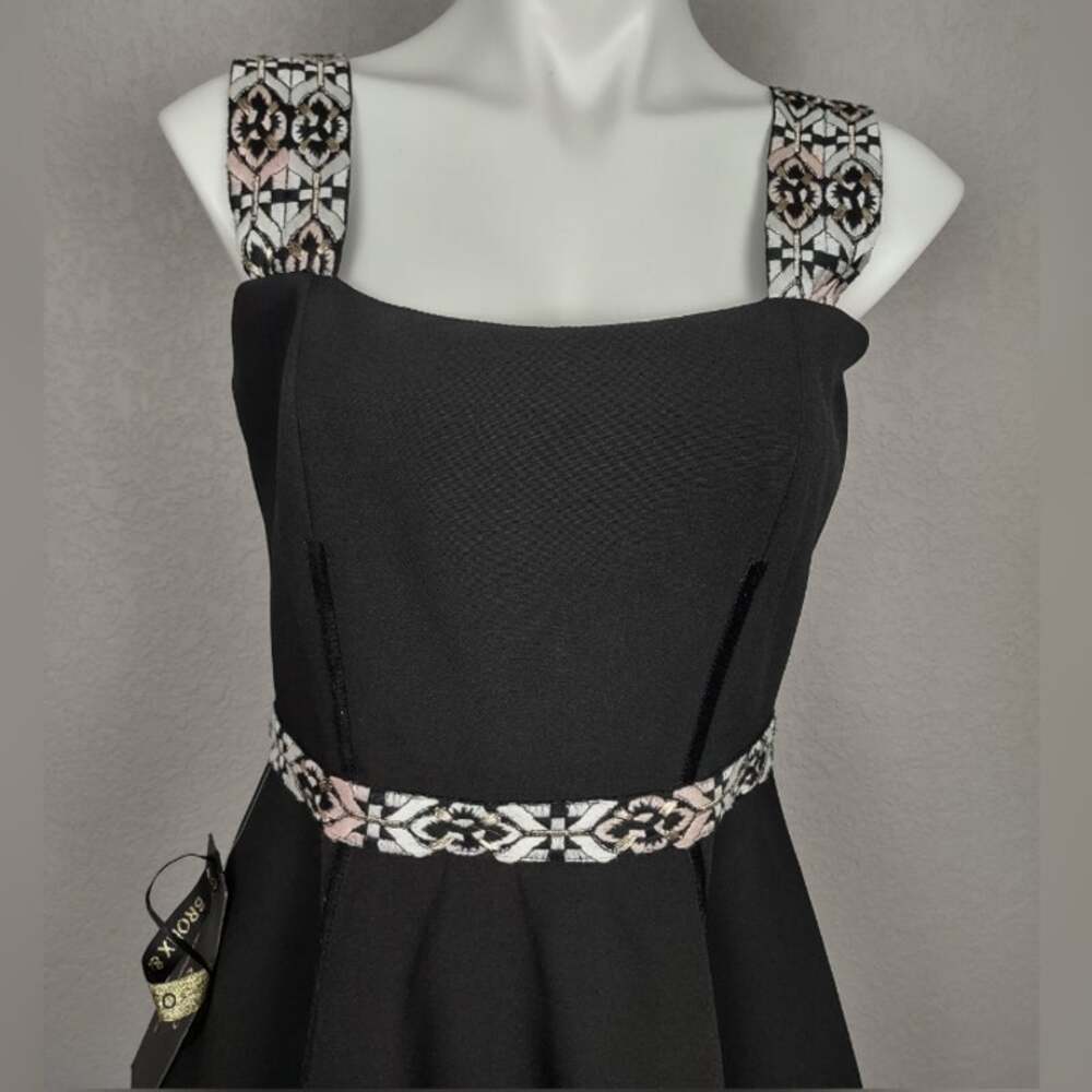 Bronx and Banco Ethnos Ruffle Black Sleeveless Dress Size 6 / Medium - Picture 11 of 16
